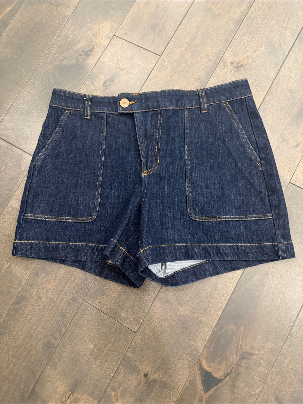 CAbi Dark Indigo Denim Pocket Shorts
